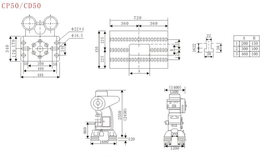 HW-press 50T C型三圓導柱沖床